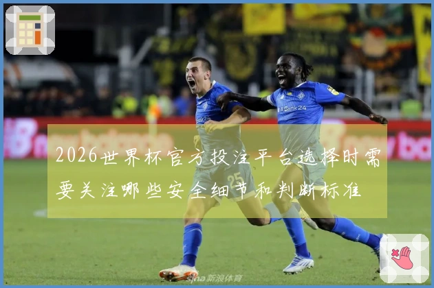 2026世界杯官方投注平台选择时需要关注哪些安全细节和判断标准